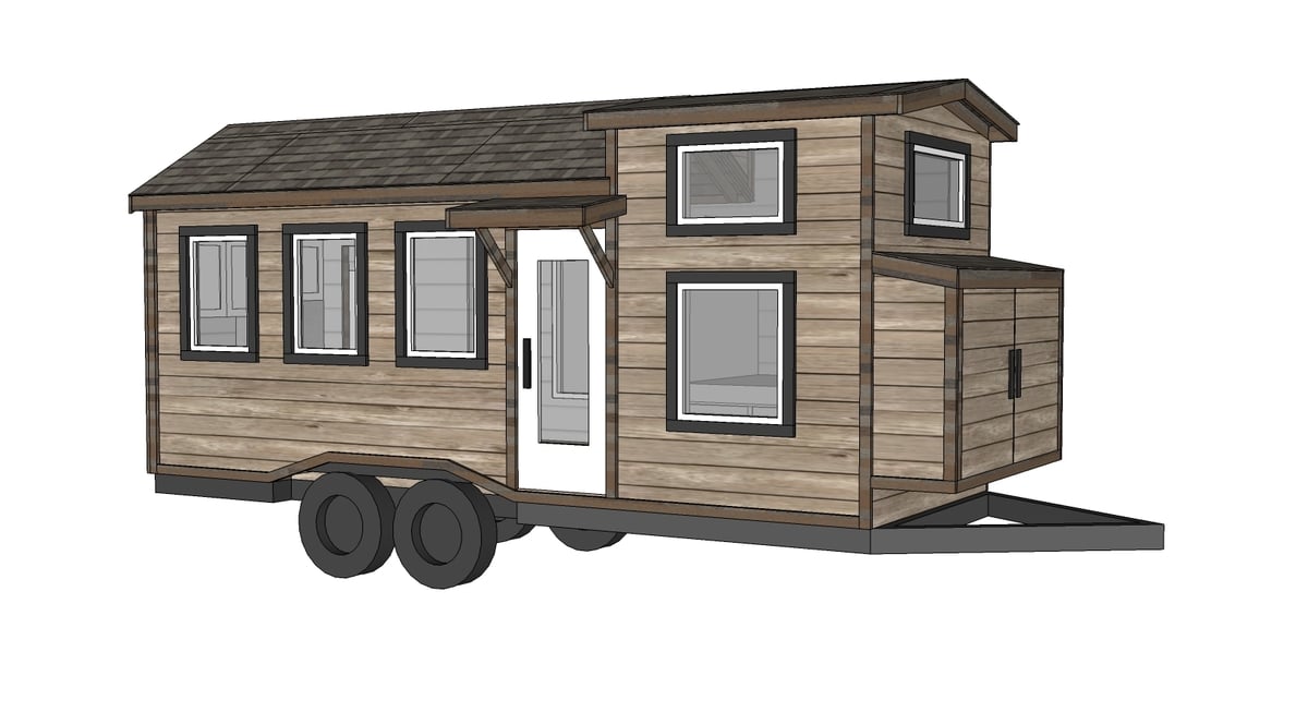 Ana White Free Tiny House Plans Quartz Model With Bathroom DIY Projects